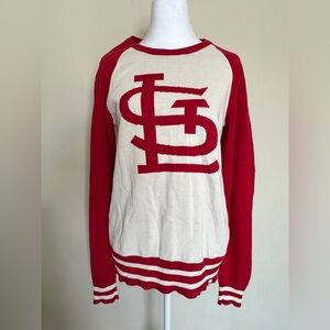 '47 brand St. Louis Cardinals Women's Red Wax Pack Crew Sweatshirt